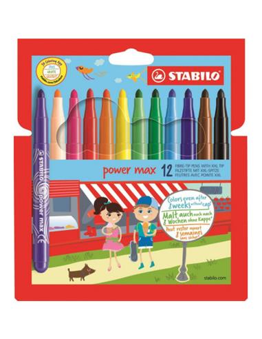 C/ROTULA.STABILO 12/C POWERMAX 980/12