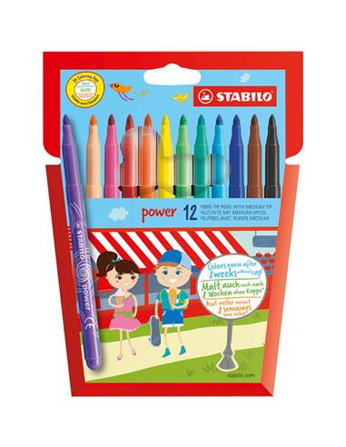 C/ROTULADOR STABILO 12/C POWER 280/12