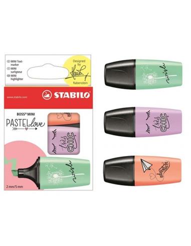 EST. 3 ROT. STABILO BOSS MINI PASTEL 07/03-57
