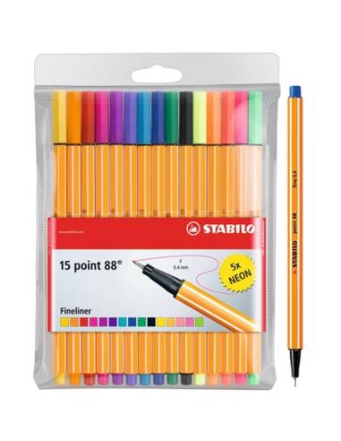 ESTUCHE 15 ROTULAD. STABILO 8815-03