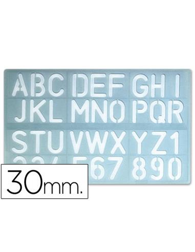 PLANTILLA LETRAS 30 MM. R-1600 COD.25828
