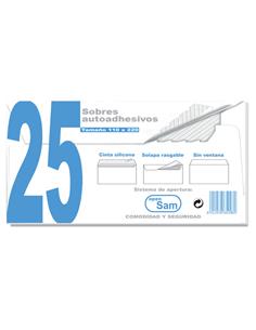 PAQUETE 25 SOBRES 110x220  OPEN-110