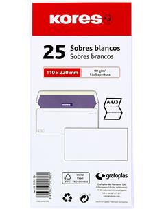 PAQUETE 25 SOBRES 115x225 GRAFOPLAS