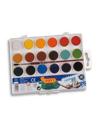 ACUARELAS JOVI 18 COLORES