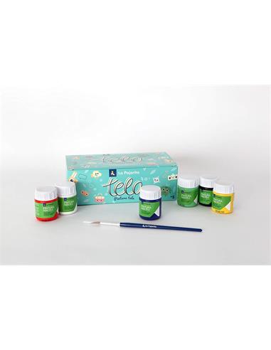 SET 6 BOTES LA PAJARITA TELA 119494