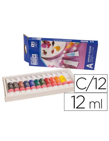 PINTURA ACRILICA 12 TUBOS 12 ML. EA1212C-1