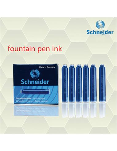 C/6 CARTUCHOS PLUMA SCHNEIDER AZUL