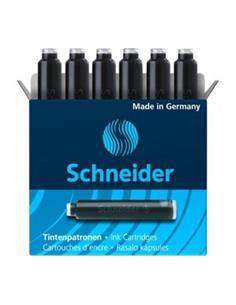 C/6 CARTUCHOS PLUMA SCHNEIDER NEGRO