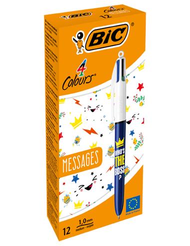BOLIGRAFO BIC 4/COL. MESSAGES 992085
