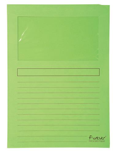 SUBCARPETA A4 C/VENTANA VERDE 50253E