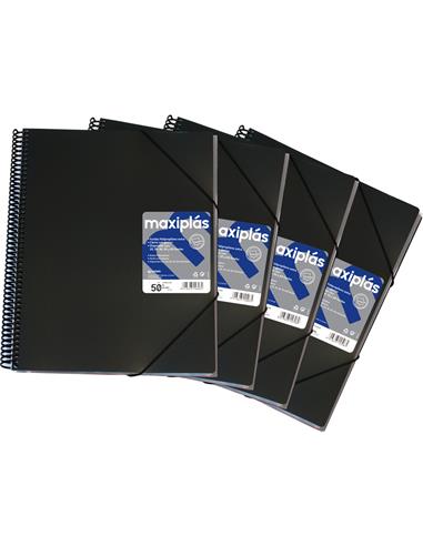 CARPETA 50/F MAXIPLAS NEGRA 39823010