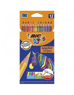 LAPICEROS BIC KIDS EVOLUTION 12 COL.