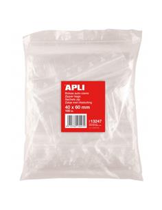 PQ.100 BOLSAS MINIGRIP 40x60MM APLI 13247