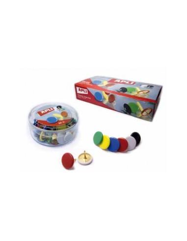 C/CHINCHETAS 50UNID. COLORES/BLANCA