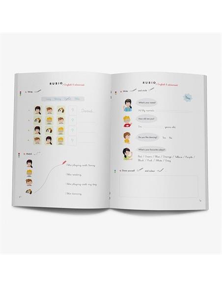CUADERNO RUBIO INGLES 6 YEARS ADVANCED