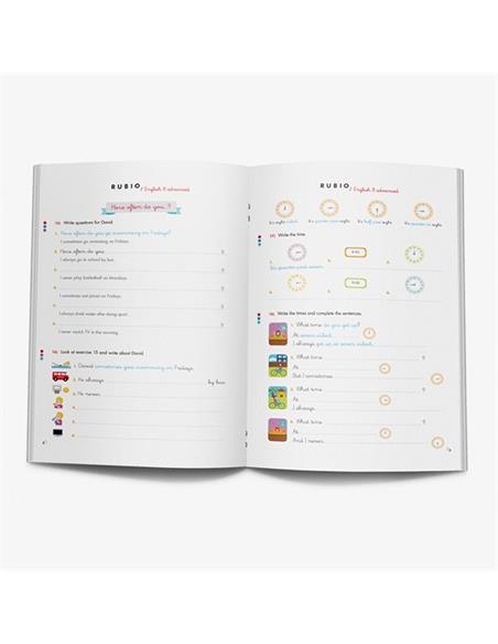 CUADERNO RUBIO INGLES 8 YEARS ADVANCED