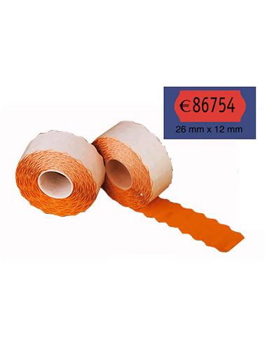 ROLLO ETIQUETAD. 26x12 PRYSE FLUOR REM.