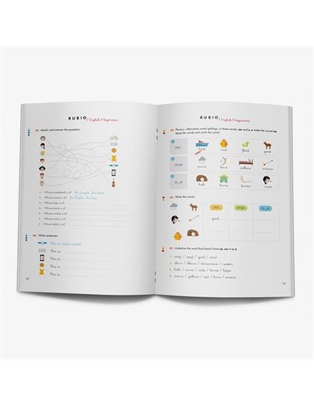 CUADERNO RUBIO INGLES 8 YEARS BEGINNERS