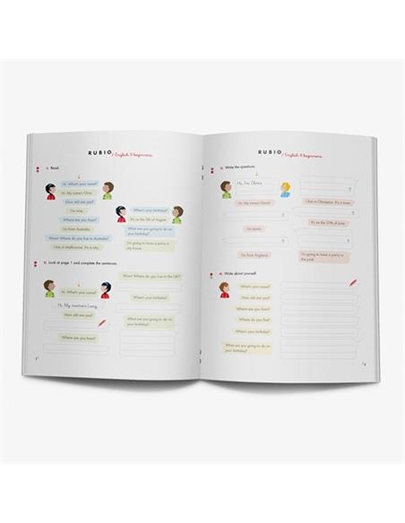 CUADERNO RUBIO INGLES 8 YEARS BEGINNERS
