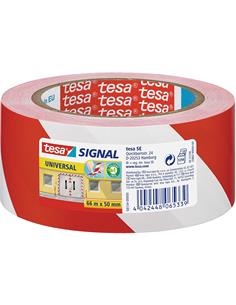 CINTA SEÑALIZACION ROJO/BLANCO TESA