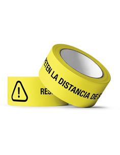 PRECINTO SEÑALIZ. "RESPETE LA DISTANCIA"
