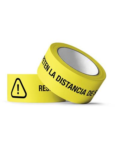 PRECINTO SEÑALIZ. "RESPETE LA DISTANCIA"