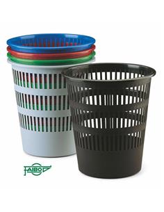 PAPELERA PLASTICO REJILLA 307 VERDE 2