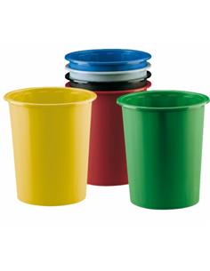 PAPELERA PLASTICO LISA 305 GRIS 2