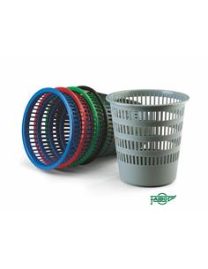 PAPELERA PLASTICO REJILLA 306 VERDE