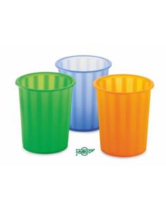 PAPELERA PLASTICO TRANSP. 305TR AZUL