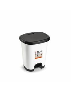 PAPELERA CUBO PEDAL 18L BLANCO 1230601