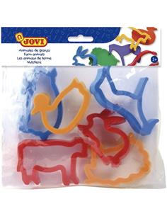 BOLSA 6 MOLDES ANIMALES GRANJA 7G JOVI