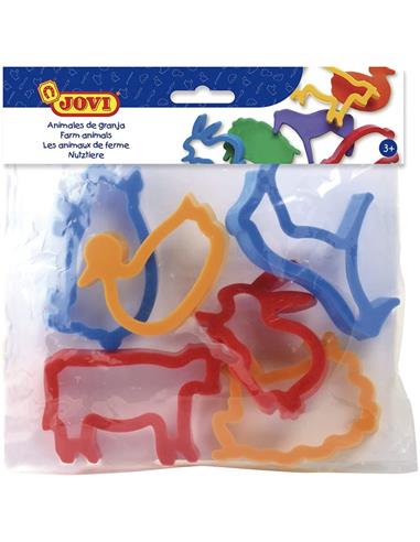 BOLSA 6 MOLDES ANIMALES GRANJA 7G JOVI