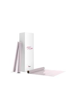 BOBINA CELOFAN 0.80x50 PUNTOS ROSA