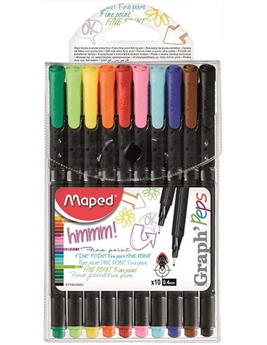 C/10 ROTULADORES MAPED GRAPH PEPS 749150