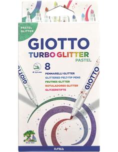 ROTUL. GIOTTO GLITTER PASTEL 8/U 426300