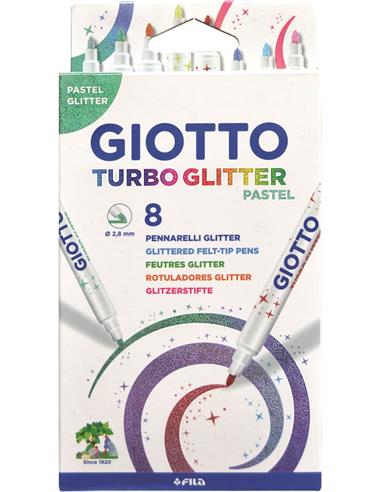 ROTUL. GIOTTO GLITTER PASTEL 8/U 426300