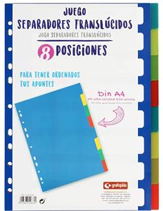 JUEGO SEPARAD. 8 POSIC. GRAF. 0,5 41260500