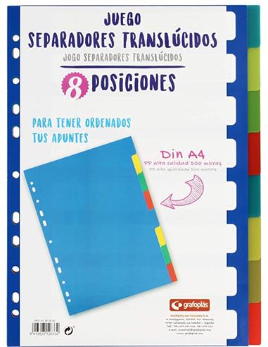 JUEGO SEPARAD. 8 POSIC. GRAF. 0,5 41260500