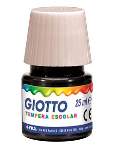 BOTE TEMPERA 25 ML. GIOTTO NEGRO