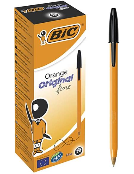 BOLIGRAFO BIC ORANGE FINE NEGRO