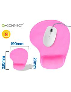 ALFOMBRILLA RATON GEL ROSA KF17225