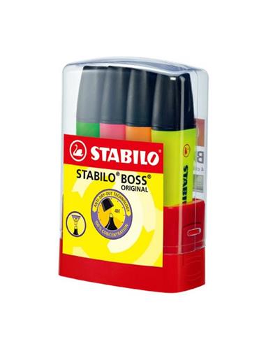 EST. 4 ROTULADOR STABILO BOSS 7004-4