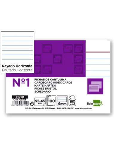 PTE.100 FICHAS 65x95 Nº1 RAYADA