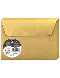 PTE. 20 SOBRES 114x162 DORADO 50086C
