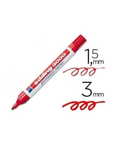ROTULADOR EDDING 3000 ROJO