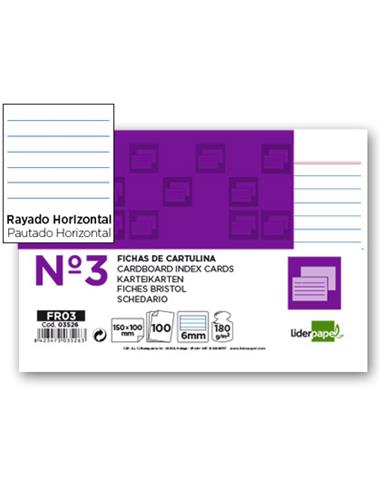 PTE.100 FICHAS 100x150 Nº3 RAYADA