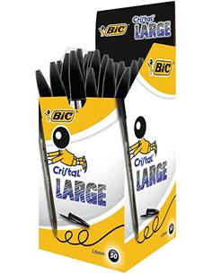BOLIGRAFO BIC CRISTAL 1.6MM LARGE NEGRO 2