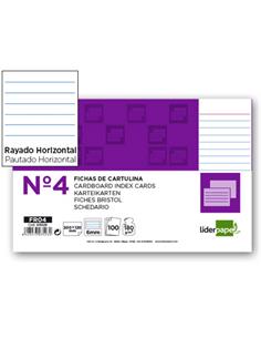 PTE.100 FICHAS 125x200 Nº4 RAYADA