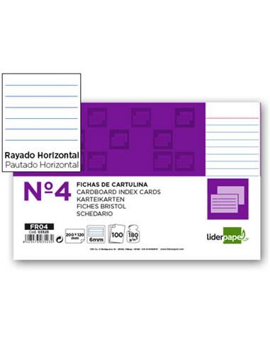 PTE.100 FICHAS 125x200 Nº4 RAYADA